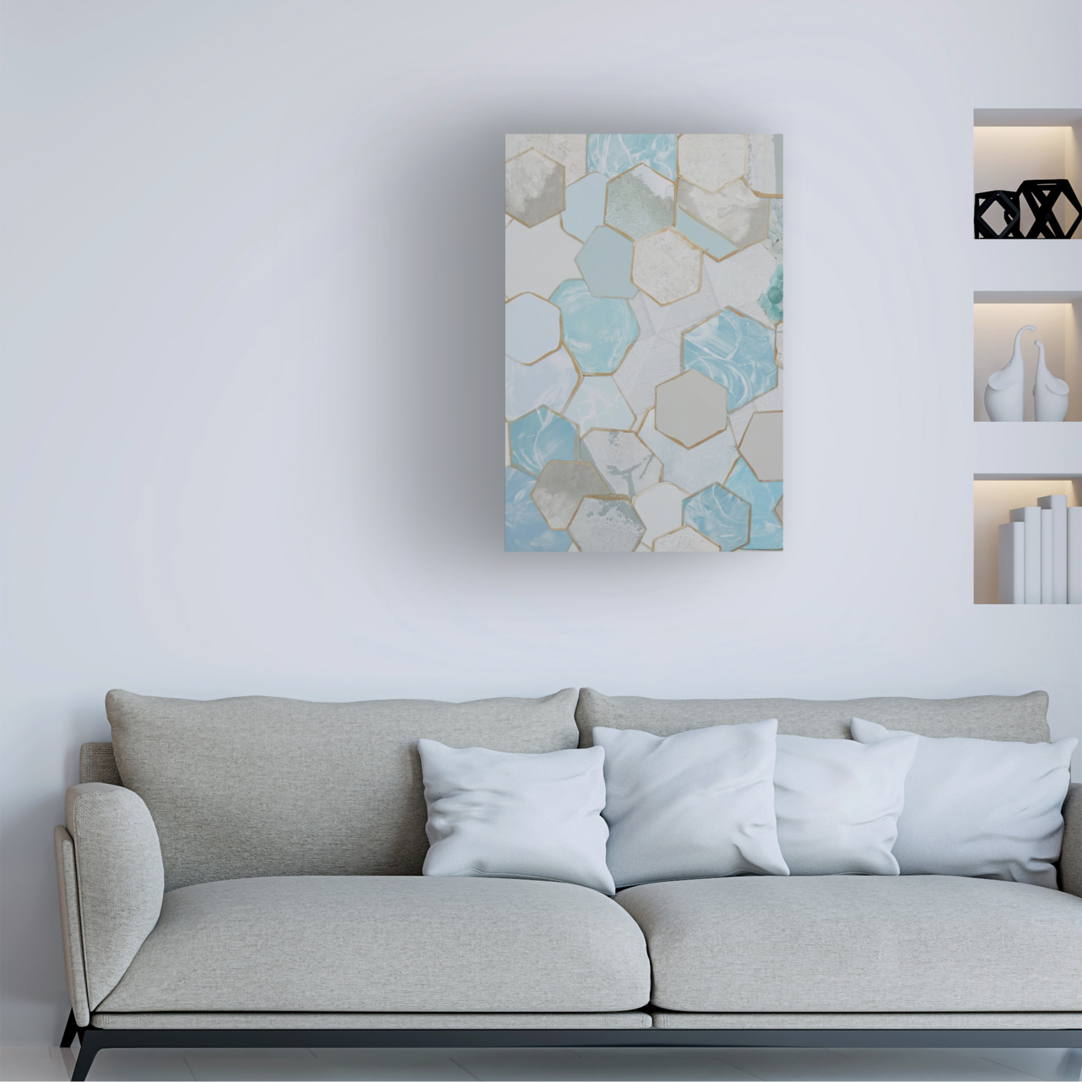 Trademark Fine Art Coco Good Mint Honeycomb I Canvas Wall Art