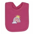thumbnail image 3 of Conjunto 725 Baby Niña Talla 12 Meses Pañalero Mameluco y Babero Arcoíris Rosa 3 Piezas, 3 of 3