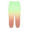 thumbnail image 4 of CLOISE Capris Pants for Women Active Stretch Capris Joggers With Pockets Soft Elastic Waist Running Petite Capri Sweatpants Pull On Capri Lounge Pants Gradient Color Casual Yoga Capris Green, 4 of 6