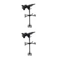 thumbnail image 4 of Moyic Weather Vane Metal Iron Wind Speed Garden Tool Wind Measuring Avión 2piezas, 4 of 4