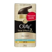 Olay Total Effects 7 in One Day Cream, Gentle, SPF 15, 50g (1.7 oz) + Facial Hair Remover Spring