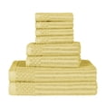 thumbnail image 3 of Luxurious Soft Cotton 8-Piece Towel Set, Golden Mist by Blue Nile Mills, 3 of 9