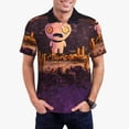 thumbnail image 2 of Lsque The Binding of Isaac Pattern Golf Shirts for Men Dry Fit Print Moisture Wicking Performance Short Sleeve Polo Shirt-Large, 2 of 7