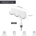 thumbnail image 2 of WWS-2-Pack Magnetic Key Holder with 3 Hooks for Refrigerator, Kitchen, and Laundry Rooms, 2 of 4