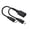 B, variant on Type C to Double Type C Chargers Cable 5V 3A Power 15W Fast Charging Cable for Phones Tablets 30cm Length
