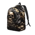 thumbnail image 1 of Fotbe Gold Rose Skull Mochila de Lona con Estampado, Mochila Duradera, Mochila Versátil de Alta Calidad, Mochila Compacta Vintage-Medium, 1 of 5