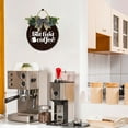 thumbnail image 2 of Eveokoki 11" But First Coffee Sign Decor Rustic Farmhouse Wooden Retro Plaque Coffee Bar Decor ，Coffee Lover Coffee Station Decor Home Office Kitchen Wall Decor, 2 of 5