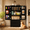 Black, variant on Freestanding White Storage Cabinet with Doors & Drawers, 24"W x16"D x47"H Engineered Wood Pantry Organizer for Kitchen, Bathroom & Laundry Room White