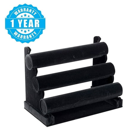 Three Layers Velvet Watch Bracelet Jewelry Display Organizer Stand Three Layers Velvet Watch Bracelet Jewelry Display Organizer Stand Holder