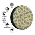 thumbnail image 4 of KLL African bush elephant Pattern 14-17 inch Spare Tire Cover Universal Wheel Protector for Truck SUV Trailer Camping Rv Tire Covers-17 inch, 4 of 6