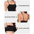 thumbnail image 5 of Sociala Women's Solid Rayon Tank Tops With Shelf Bra Camisole, 5 of 5