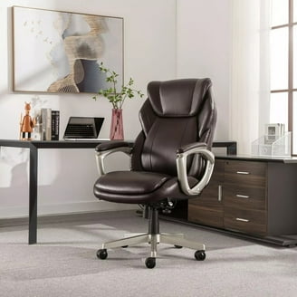 Lead Industries La-Z-Boy アンティーク椅子 La-Z-Boy Bonded Leather Executive Office Chair, Beige, Swivel