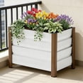 thumbnail image 2 of Premium Aluminum Raised Garden Bed, 18" Deep Planter Box with Drainage Holes, Outdoor Planter Rust-Resistant Lightweight, Rounded Edges, 2 of 6