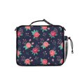 thumbnail image 3 of Pioneer Flower Floral Print Pattern Insulated Lunch Bag with Shoulder Strap and Bottle Holder,Bento School Lunch Bag Box,11x9.5x3.5 Inches, 3 of 5