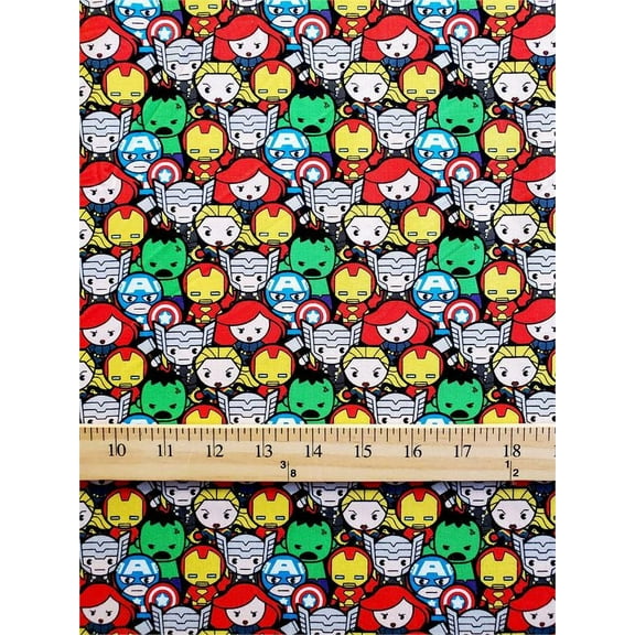 100% Cotton Fabric "Justice League babies ALL OVER pattern" Print /45" Wide/ SBY