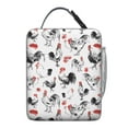 thumbnail image 6 of Hen Insulated Lunch Box Teen Reusable Lunch Bag with Side Pocket Lunch Box Containers Office Hiking, 6 of 6