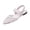 White, variant on Purcolt Womens Floral Embroidery Mesh Slingback Flats Dressy Casual Pointed Toe Slip On Ballet Shoes Comfort Soft Sole Dress Shoes with Elastic Ankle Strap