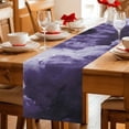 thumbnail image 5 of Purple Ombre Clouds Table Runner 90 Inches, Modern Abstract Art Gradient Cloud Bed Runner Dresser Scarves Tabletop for Indoor Outdoor Parties/Ceremony/Banquet, 13" x 90", 5 of 9