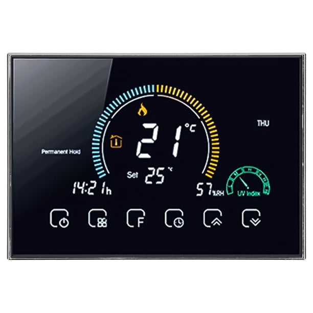 Termostato Wifi Termostato Inteligente Programable Control De Aplicación De Voz Lcd Regulador De Temperatura De Calefacción De Caldera De Agua Y Gas Eigraketly HA027882-01