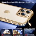 thumbnail image 4 of Official Color Match for iPhone 14 Pro Case, Anti-Fingerprints, 10FT Military Grade Protective, Soft Glossy Bumper Matte Slim Women Men Phone Cover 6.1 inch, Gold, 4 of 12