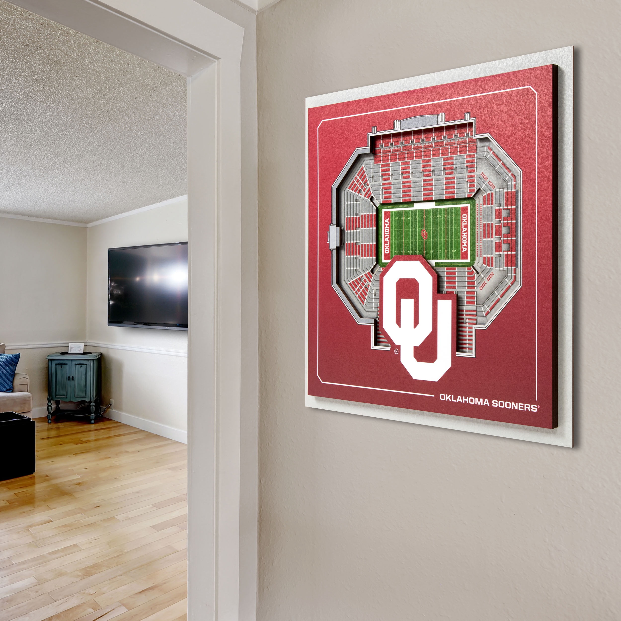 YouTheFan NCAA Oklahoma Sooners Stadium Series 3D Wall Art