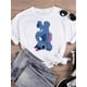thumbnail image 2 of Disney Watercolor Lovely Style Short Sleeve Women Print Clothing Stitch Casual Tee Shirt Fashion Cartoon Graphic T-shirts4XL Gao Jinjia LED, 2 of 2