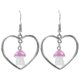 thumbnail image 2 of 1 Pair Of Lovely Women Earrings Heart Mushroom Shape Drop Earrings Jewelry-yvan----Purple--Product code 84543 Purple, 2 of 3