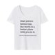 thumbnail image 2 of Camiseta de mujer Camiseta básica Camiseta transpirable con cuello redondo para mujer para ir de compras Regalo del día de San Valentín M, 2 of 8