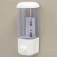thumbnail image 2 of Wall Mounted Suction Cup Hanging Soap Dispenser Bathroom Shampoo And Lotion Container Holder (white ) (1pcs), 2 of 5