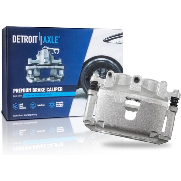 Detroit Axle - Front Left Brake Caliper for 2005-2010 Jeep Commander Grand Cherokee [Casting # 262 482], 2006 2007 2008 2009 Driver Side Disc Brake Caliper with Bracket Replacement