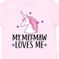thumbnail image 4 of Inktastic My Meemaw Loves Me Unicorn Girls Toddler T-Shirt, 4 of 5