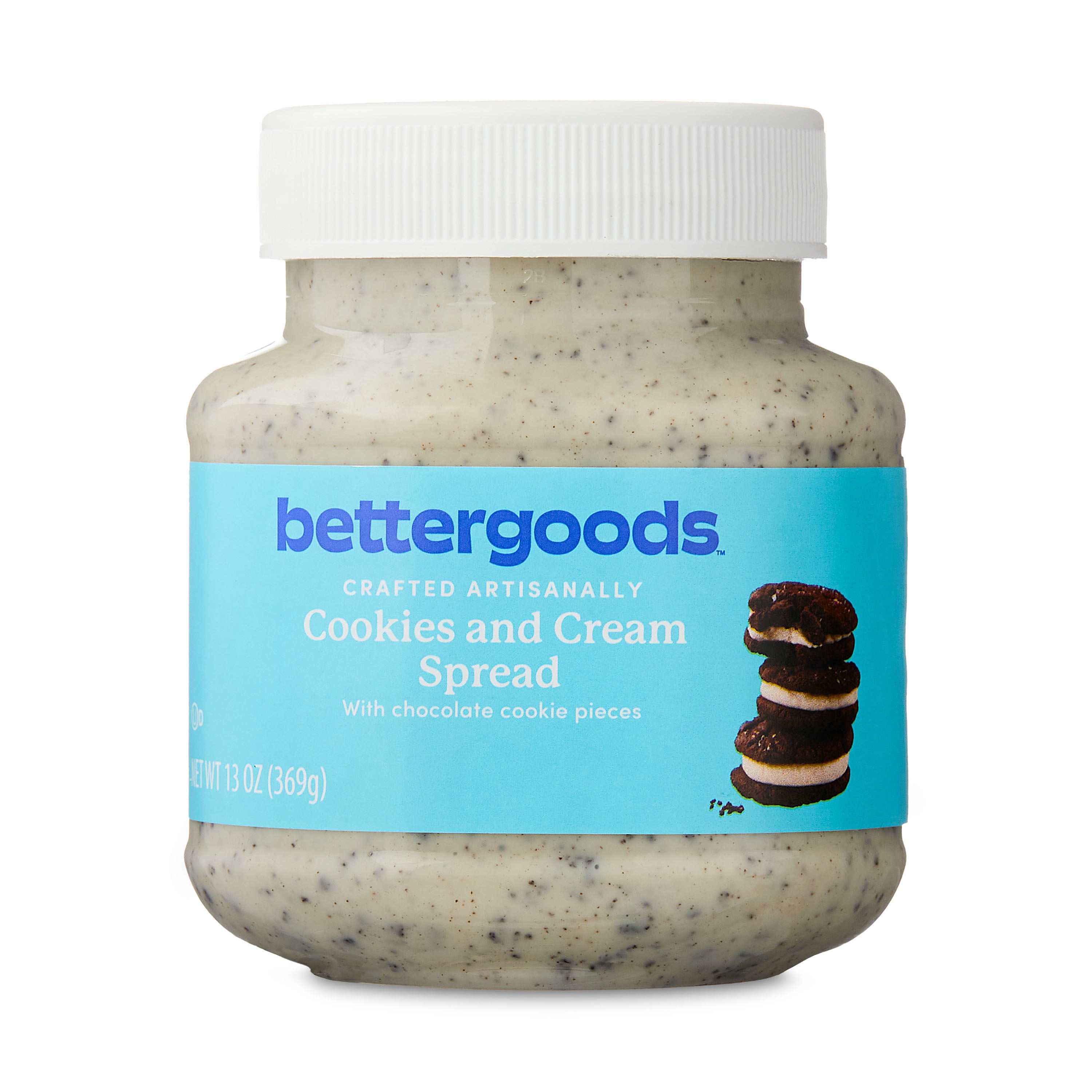 (4 pack) bettergoods Cookies and Cream Spread, 13 oz