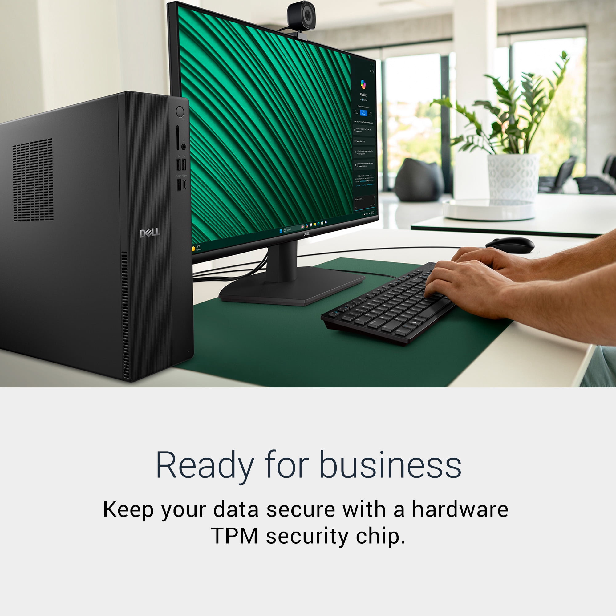Dell Slim Desktop ECS1250 - Intel Core i5-14400, Intel UHD 730, 16GB DDR5 RAM, 1TB SSD, Black