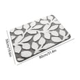 thumbnail image 3 of Aoznliie Bathroom Rugs, Leaf Pattern Soft Microfiber Bath Mat, 20x31 inch Non Slip Washable Absorbent Bath Rug for Bathroom,Gray, 3 of 6