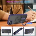 thumbnail image 2 of Design for iPhone 11 Pro Max Magnetic Case with Invisible Stand [Compatible with Magsafe], Full Body Protective Cover Slim Shockproof Phone Case for Apple iPhone 11 Pro Max 6.5", Purple, 2 of 16
