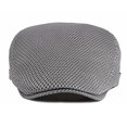 thumbnail image 5 of Minzimin Mens Breathable Mesh Summer Hat Adjustable Newsboy Beret Ivy Cap Cabbie Flat Cap, 5 of 6