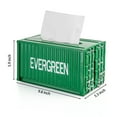 thumbnail image 5 of EP Light Industrial Container Style Square Tissue Box Cover for Bathroom, Living room, Bedroom, Green, 5 of 5