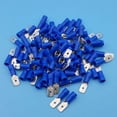 thumbnail image 4 of 200x Mini MDD2 250 16 14AWG Terminales de desconexión rápida aislados Terminales de ado Azul perfke alambre de terminales a presión, 4 of 4