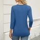thumbnail image 4 of Sudadera con capucha,Blusa informal sin mangas con cuello redondo para mujer, color liso, mezcla de algodón suave, para usar en casa, sopatenor, 4 of 8