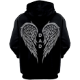 thumbnail image 3 of Lotusprinthandmade Angel Wings Memorial for Mom Dad in Heaven Hoodie 3D (Lightweight) S-5XL Multicolor, 3 of 5