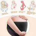 thumbnail image 4 of ZHUYING Belly Band for Pregnancy Maternity Belt Pregnancy Support Belt Bump Band Abdominal Brace Belt - Relieve Lower Back, Pelvic and Hip Pain (Black/L/XL), 4 of 5