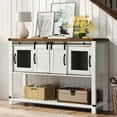 thumbnail image 2 of Catrimown 47" Farmhouse Coffee Bar Cabinet with Storage, Buffet Cabinet Sideboard Storage Cabinet, White, 2 of 8
