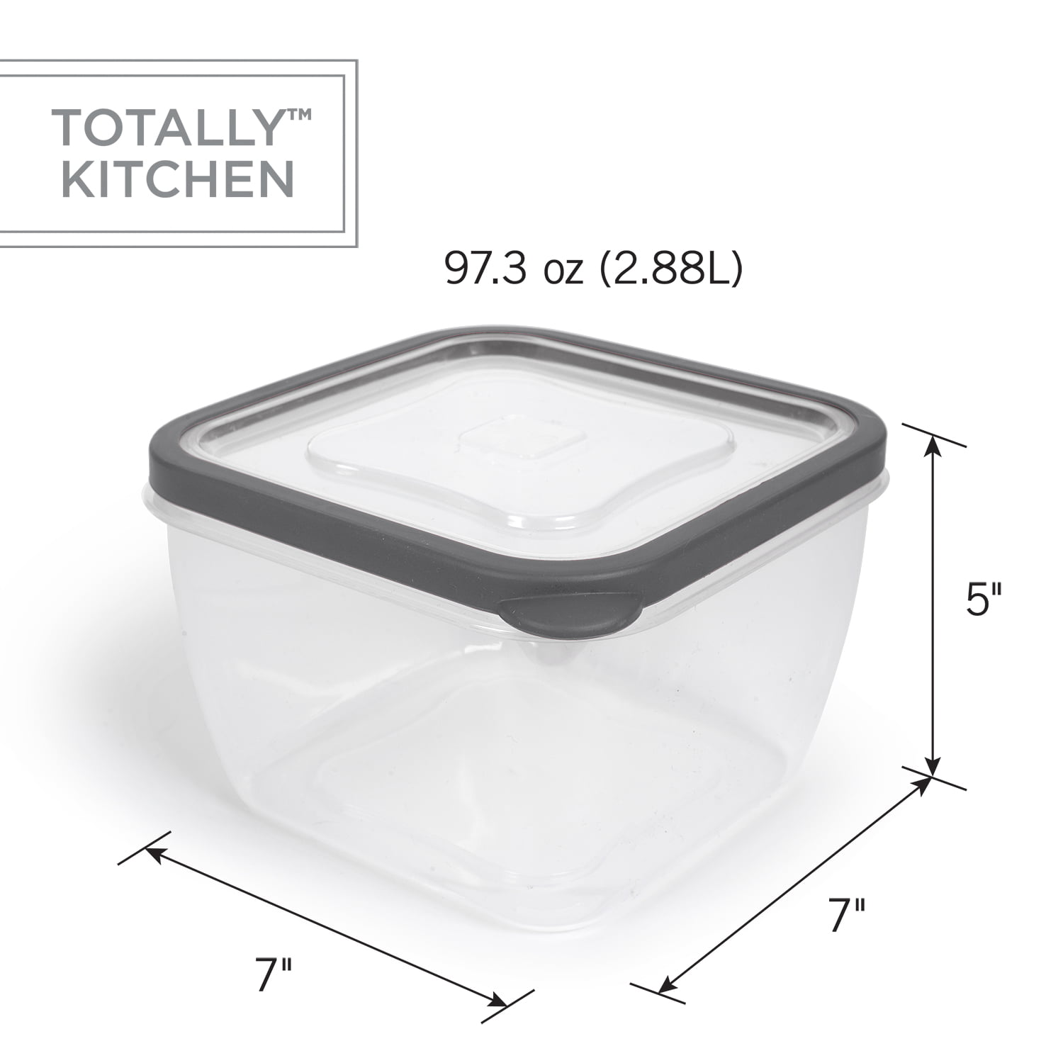 Plastic Food Storage Containers / Large Container with Lid, Leak Proof  Microwavable Freezer & Dishwasher Safe, 64 Ounce, 12 Pack - Bed Bath &  Beyond - 29043345