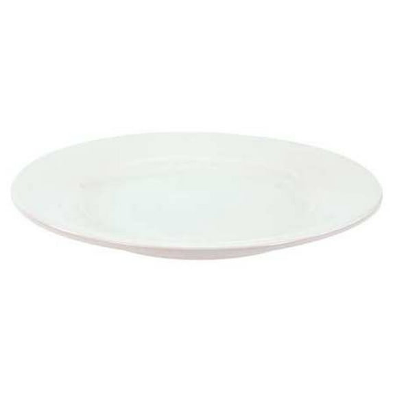 crestware plate,12 in.,bright white,pk12 alr47