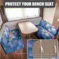 thumbnail image 2 of SCRAWLGOD Hydrangea Dragonfly Print RV Dinette Cushions Covers Stretch Universal Camper Car Cushion Slipcover Washable 2 Piece Set RV Couch Cover for Camper Car Bench Seats, 2 of 8