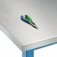 thumbnail image 2 of Global Industrial Workbench Top, Stainless Steel Square Edge, 60"W x 36"D x 1-1/2" Thick, 2 of 3