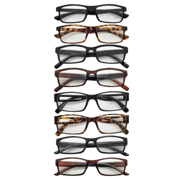 Reading Glasses Mens Womens 6 Pack Unisex Readers Classic Good Quality