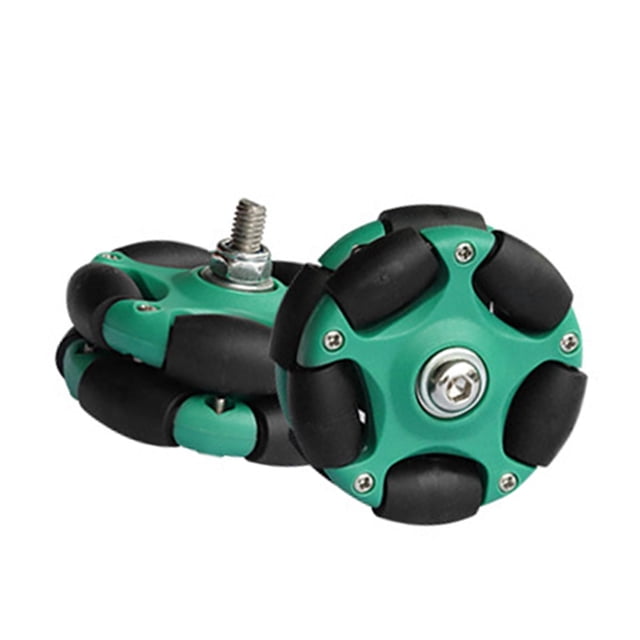 Lipstore Roues Pliantes Faciles de 58 mm Roues Omnidirectionnelles pour les Passionnés de Vélo Vert