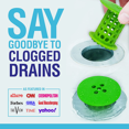 thumbnail image 3 of Revolutionary Tub Drain Protector Hair Catcher/Strainer/Snare, green, 3 of 5