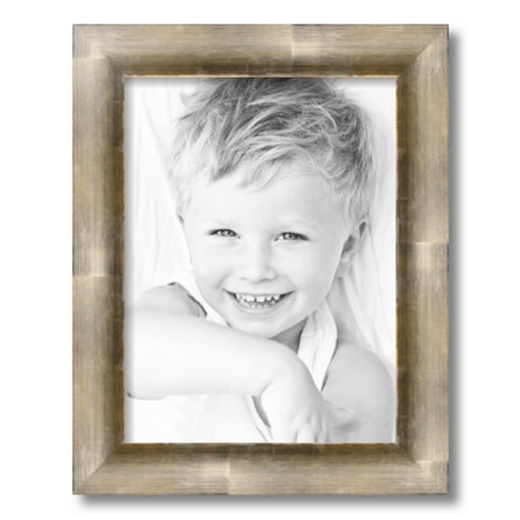 ArtToFrames 12" x 16" Antique Silver Picture Frame, 12x16 inch Silver Wood Poster Frame (WOM-4944), 4 Pack